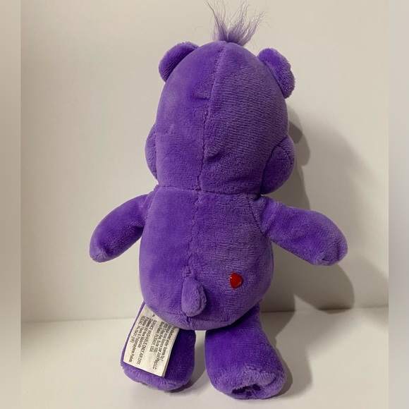 Care Bear Plush Share Bear Purple Stuffed Animal Plush Plastic Eyes 8 inch - Picture 3 of 11
